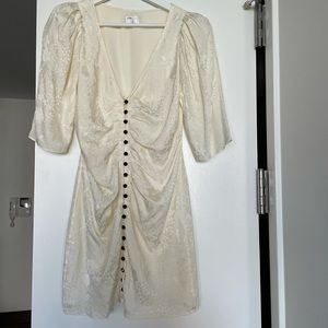 White Wilfred 100% Silk Mini Dress - Aritzia